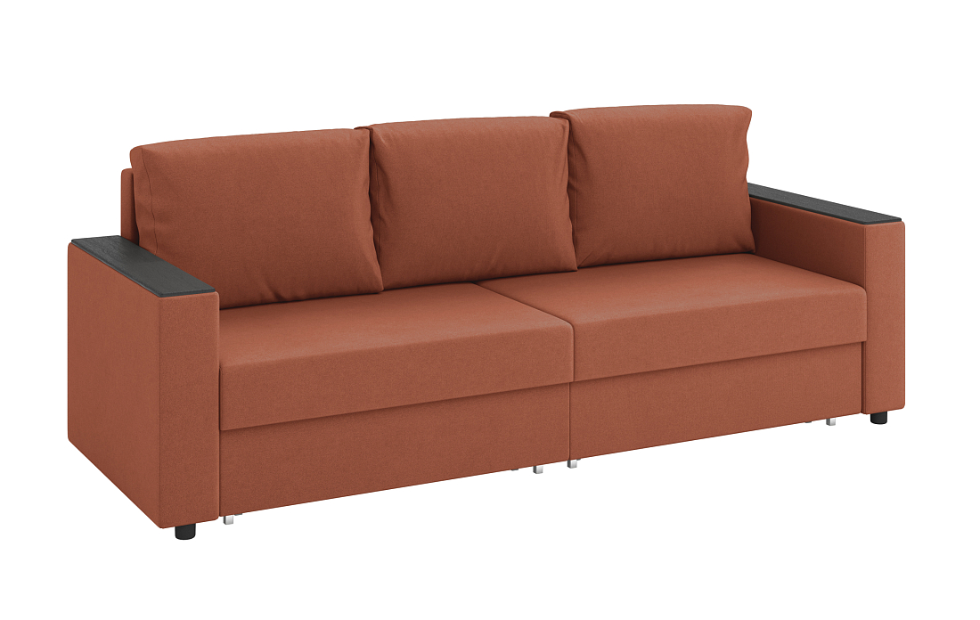 Гермес / Диван - кровать 3-х мест велюр велутто кирпичный